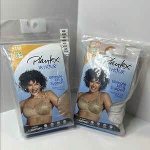 Playtex 18 Hour Ultimate Lift & Support Bras - Nude or White 48C NWT